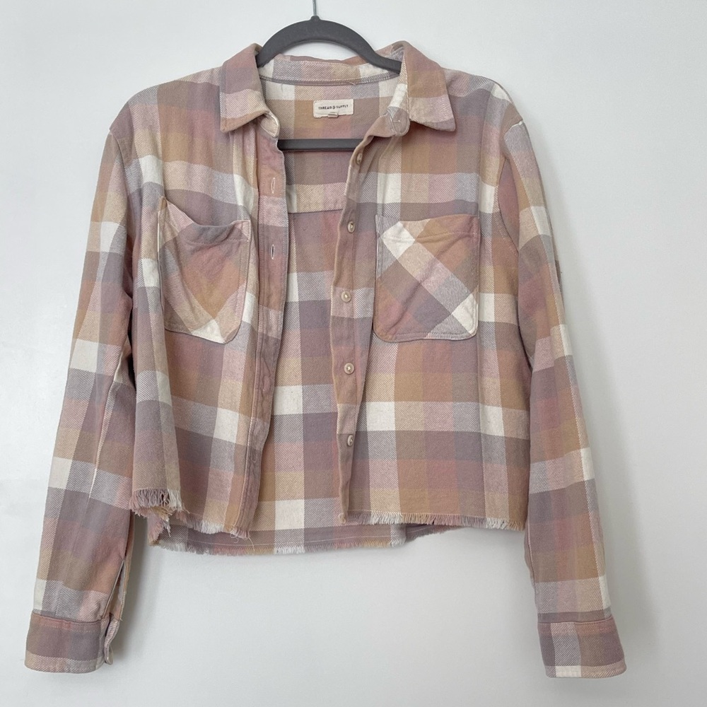 Thread & Supply Cropped Flannel